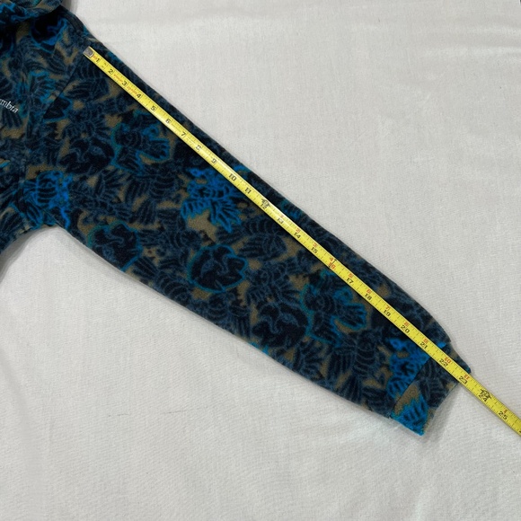 Vintage Columbia All Over Bird Print Fleece Jacket Size 14/16 Winter Fall Coat - Picture 7 of 7